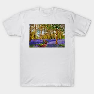 Bluebell Woods Greys Court England UK T-Shirt